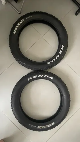 2x Pneu fat bike KENDA KRUSADE + câmara de ar