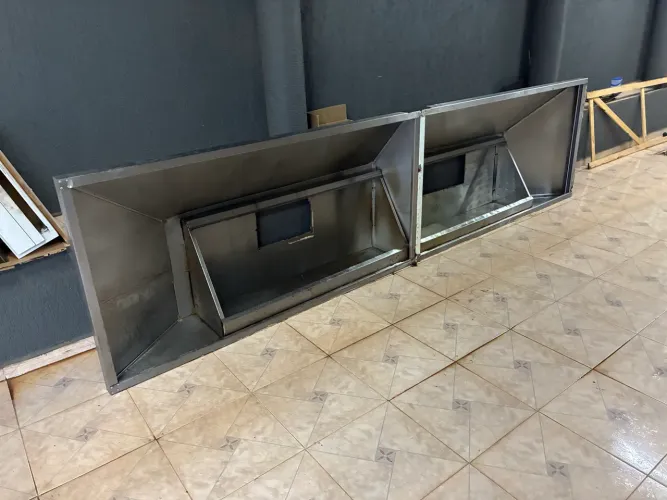 Coifa Inox industrial 4 metros