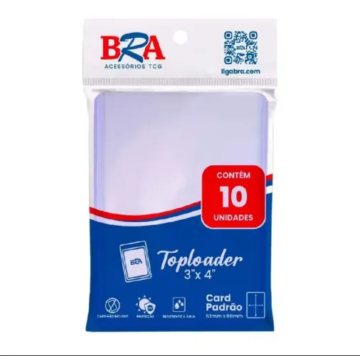 Toploader rígido Bra para cartas colecionáveis 10unidades