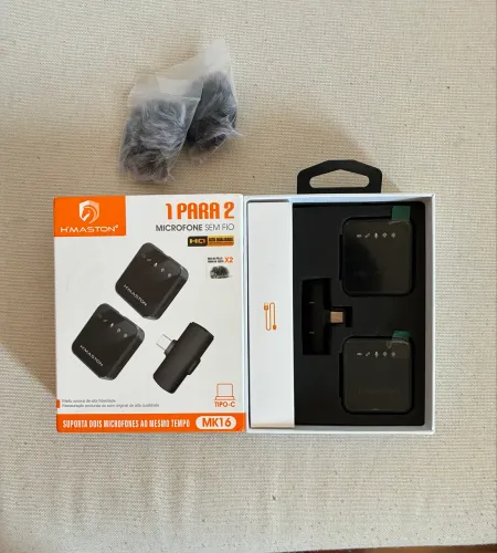Microfone sem fio H?maston - USB C