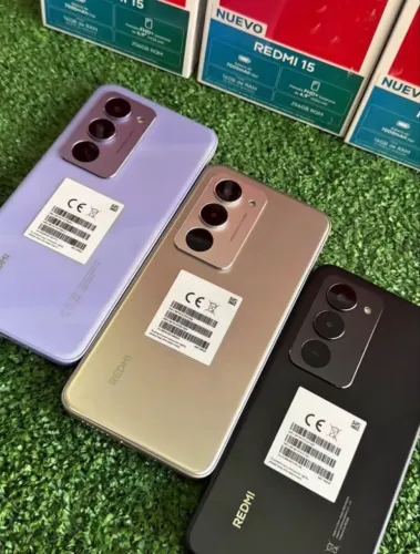 Celular Xiaomi Redmi 15 128gb ROM 06gb RAM Novo Roxo Preto Prata Lacrado 