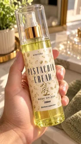 BODY SPLASH PISTACHIO CREAM 200ML <br>UNISSEX | FRUTAL GOURMAND | MUITO DOCE