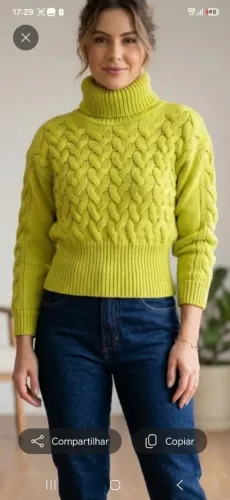 Blusa de tricô sem uso