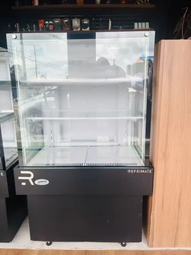 Vitrine Refrigerada 75CM Refrimate 1 Placa Fria 220V Preto CVPRIP 750