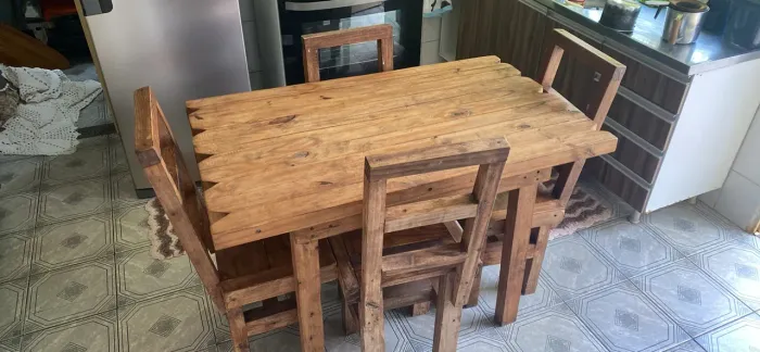 Mesa rústica