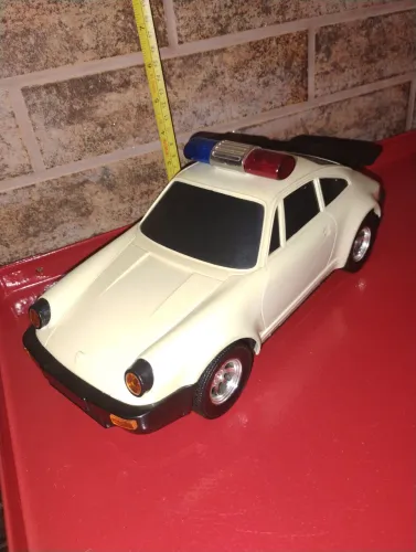 Carrinho de polícia antigo estrela _ Raridade