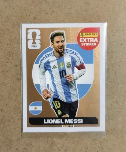 Figurinha Legend Lionel Messi Bronze Copa do Mundo FIFA 2026 Extra Sticker