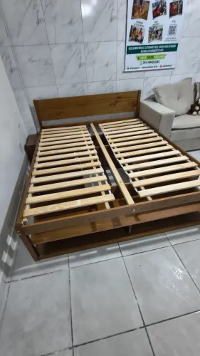 Cama de Casal madeira maciça