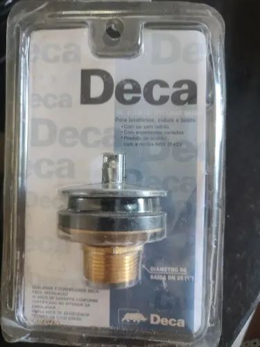 Valvula de escoamento Deca, ralo - Nova, na embalagem lacrada