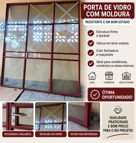 Porta de Ferro para Fachada de Loja