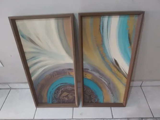 par de quadros decorativos