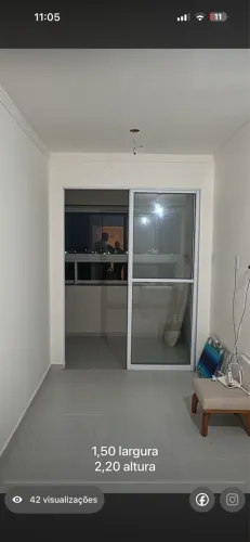 Porta balcão de correr 1.5 X 2.20