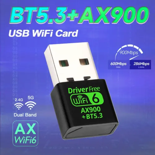 Adaptador Wi-fi 6 AX900 Dual Band Bluetooth 5.3 Novo Promoção
