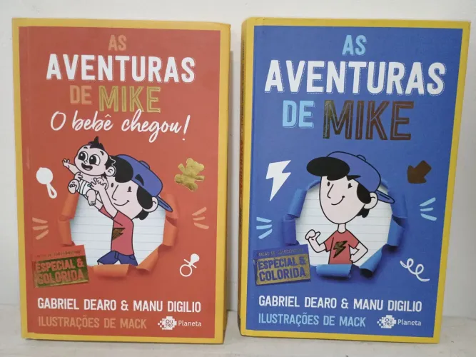 Livros "as aventuras de mike" versão capa dura colorida (valor negociável)