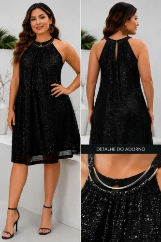 Vestido MIDI estiloso grife (sacada)