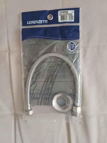 Engate flexível trançado Aço inox 40 cm Lorenzetti 