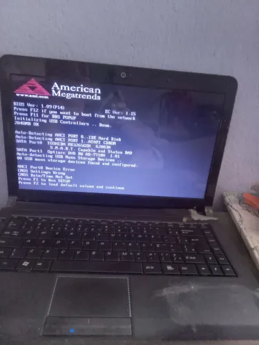 Notebook com defeito