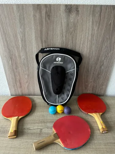 Kit Decathlon Artengo Tênis de mesa + bolinhas + Raqueteira + 3 raquetes Campinas-sp 