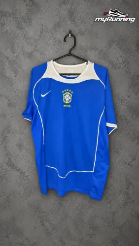 Camisa retrô Brasil Nike azul ? anos 2000