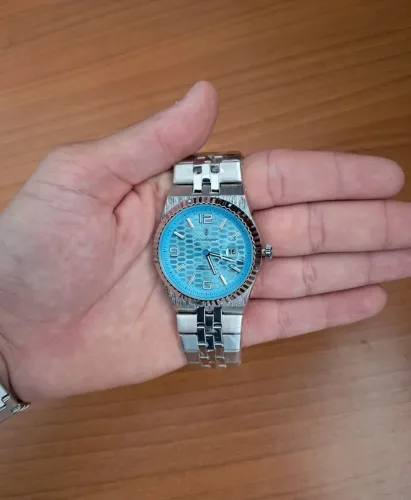 Relógio masculino Poedagar 839 fundo azul
