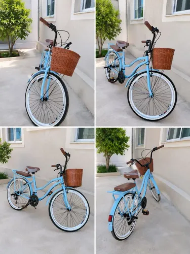 Bicicleta Retrô Aro 26 Premium - Completa - Marchas -  Vintage - Linda - Impecável !