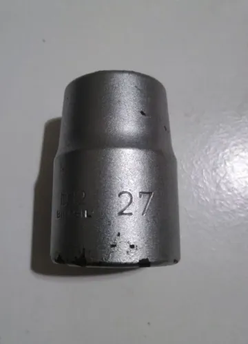 Soquete estriado com encaixe de 3/4 crv 27mm Gedore