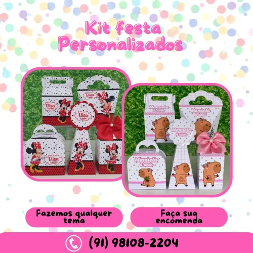 Lembranças Personalizadas - Kit festa