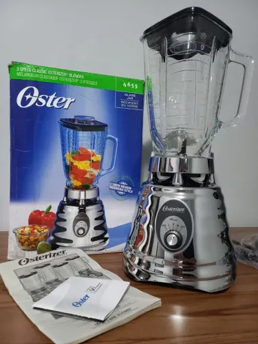Liquidificador Osterizer Clássico Oster Chrome 4655 - 220V