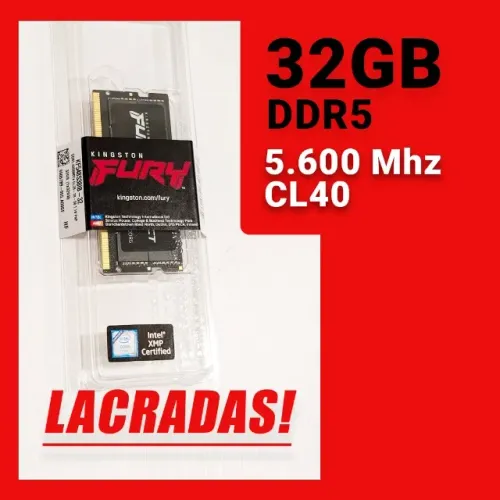 Memória Kingston Fury DDR5 32 GB 5.600 Mhz - para notebook