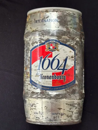 Lata De Cerveja 1664 De Kronenbourg 1 Litro Vazia França