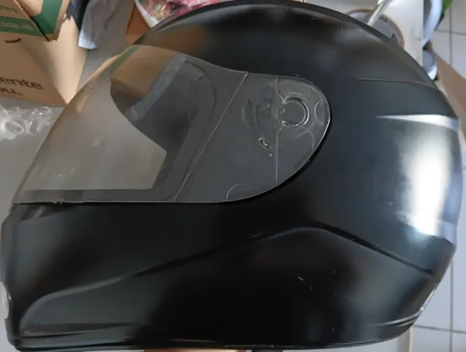 Capacete Preto Tamanho 60