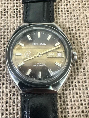 Relógio vintage- Nelima- Swiss Made - 17 Jewels- Schokproof