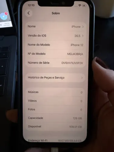 iPhone 12 Preto 128Gb