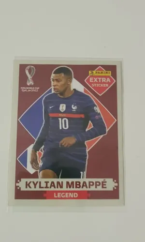 Figurinha legend do Kilian Mbappe bordo 2022
