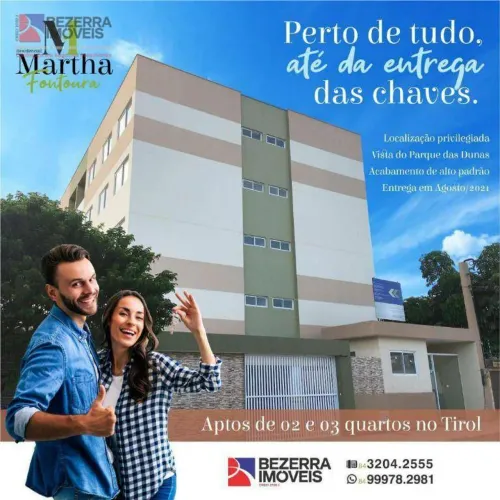 Apartamento com 2 dormitórios à venda, 65 m² por R$ 292.000,00 - Tirol - Natal/RN
