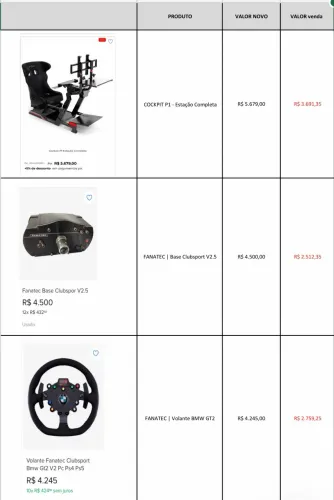 Fanatec - base e volante 