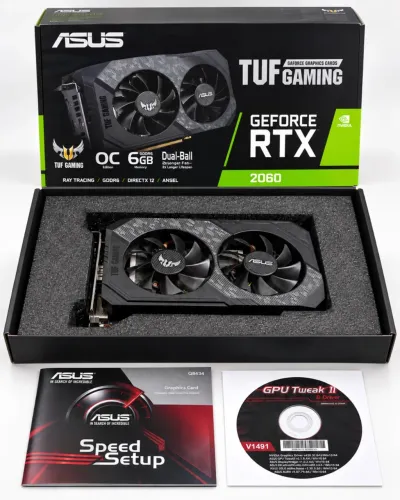 Placa de vídeo RTX2060 Asus Tuf Gaming
