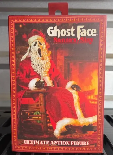 Action figure neca ultimate ghostface Santa Slay, novo, original e importado