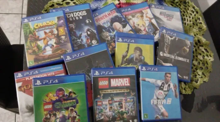 Jogos de ps4. Valor abaixo