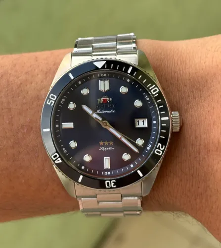 Orient Sport Sea 39mm na garantia, vidro de safira, Completo R$950,00. Mov Seiko NH35