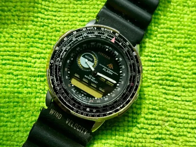 Relógio Citizen Wingman 8945 Parado Não Funciona Sucata P Usar Peças (Usado)