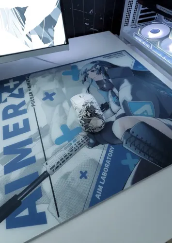 Pulsar Superglide V2 - Aimerz + Koharu Edition - Mousepad de Vidro