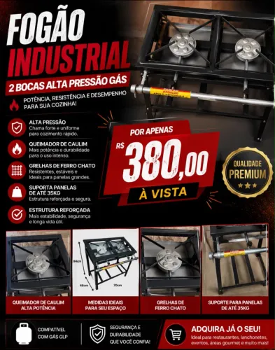 FOGÃO INDUSTRIAL