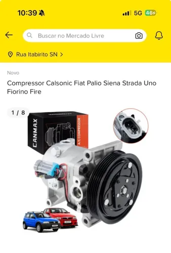 Compressor de Ar-condicionado Palio 2014