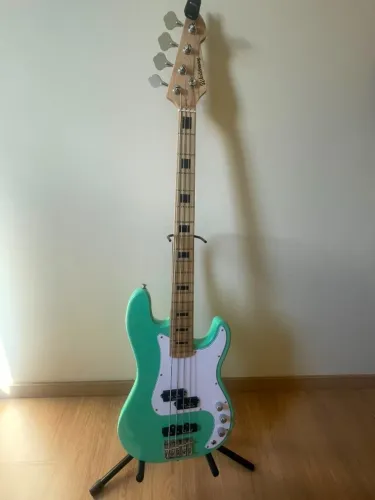 Contrabaixo Waldman 4 cordas passivo surf green