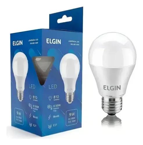Lâmpada de Led 9w Luz Branca - Elgin