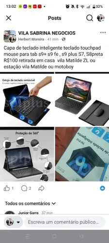 Capa de teclado inteligente para tablet, S9, S9+ S9 plus , S8 S7 S6 novo lacrado