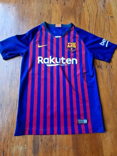 Camiseta Barcelona uniforme oficial temporada 18/19 infantil