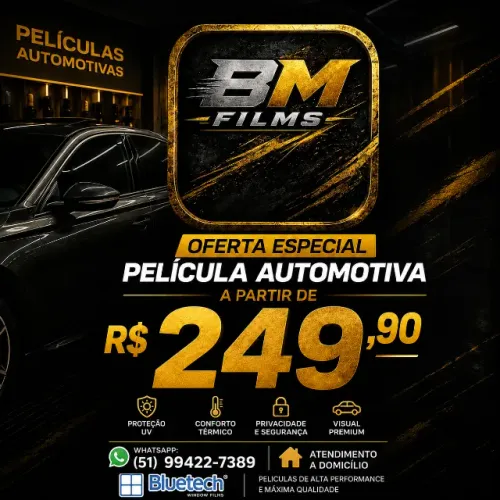 Aplicação de Películas Automotivas e Domiciliares