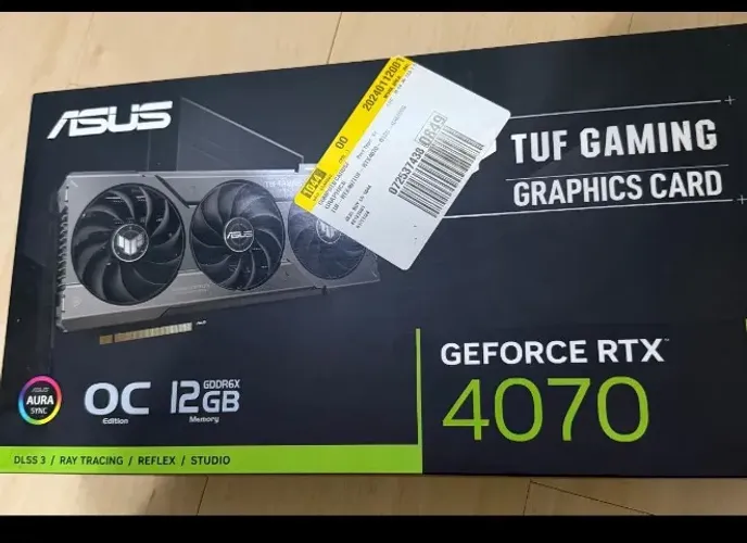 Placa de Vídeo GeForce RTX4070 12GB ASUS TUF Gaming RTX 4070